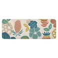 thumbnail image 1 of Beige Pioneer Flower and Leaf Pattern Kitchen Rug Mat,Kitchen Runner Rugs Non Skid Washable,Decorative Kitchen Floor Mats for Kitchen,Sink,Laundry,17"x47.2", 1 of 7