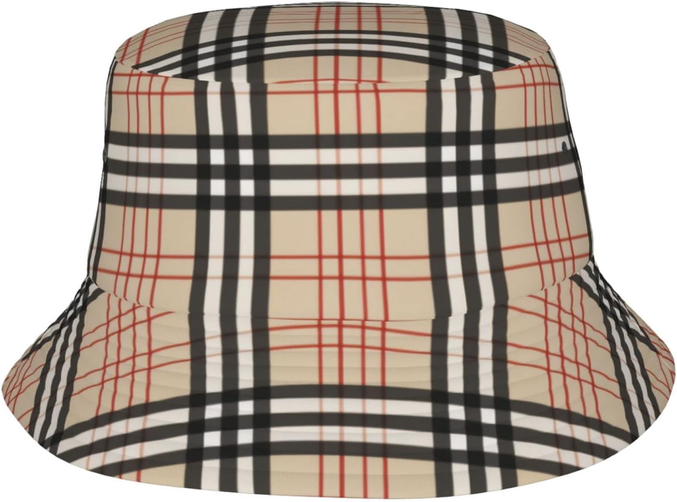 Classic Beige Plaid Bucket Hat 16b08f415d85542d004c36c225738e  main image 4