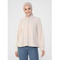 thumbnail image 1 of Beige - Point Collar - Blouses - Refka, 1 of 6