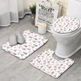thumbnail image 1 of Beige Princess Castle Rainbow Pattern Bathroom Rugs Sets 3 Piece,Toilet Cover Set,Absorbent Non Slip Bathroom Mats Sets with U-Shaped Contour Rug Toilet Rug Set, 1 of 5