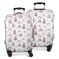 thumbnail image 1 of Beige Princess Castle Rainbow Pattern Luggage Cover Fashion Suitcase Cover Baggage Covers Fit 25-28 Inch Luggage (Go Travel), 1 of 5
