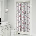 thumbnail image 1 of Beige Princess Castle Rainbow Pattern Shower Curtain 36"x72" ,Bathroom Decorative Shower Curtains Set with 12 Hooks,Modern Waterproof Washable Shower Curtain, 1 of 6