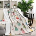 thumbnail image 1 of Beige Princess Flower Pattern Blanket,Comfortable Soft Lamb Wool Throw Blanket,All Season,Warm Lightweight Blankets for Sofa Bed Couch Living Room Chair,60"x80", 1 of 4