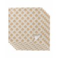 thumbnail image 1 of Beige Pumpkins Fall Cloth Napkins Set of 6 Reusable Dinner Napkins, Thanksgiving Botanical Modern Art Cocktail Napkin Washable Table Napkins for Wedding/Holiday Party/Baby Shower 20"x20", 1 of 7