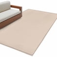 thumbnail image 1 of Beige Pure Color Area Rugs Collection 4'x6', Aesthetics Contemporary Modern Non Slip Indoor Rectangle Throw Runner Rug Floor Mat Carpet for Living Room Dining Table Bedroom Nursery, 1 of 9