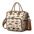 thumbnail image 1 of Beige Realistic Dinosaurs Pattern Womens Lunch Box for Work,Insulated Large Lunch Bag for Tween and Teen,Loncheras Para Mujer,Leakproof Adult Lunch Bag for Work,Beach,Travel,Picnic,Camping, 1 of 7