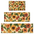 thumbnail image 1 of Beige Red Sunflower Pattern Kitchen Rugs Sets Of 3,Kitchen Runner Rugs Non Skid Washable,Decorative Kitchen Floor Mats for Kitchen,Sink,Laundry,17"x30"+ 17"x47" + 17"x59", 1 of 6