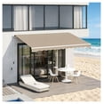 thumbnail image 1 of Beige Retractable Awning 13x8 ft - Patio Sun Shade Shelter, 1 of 6
