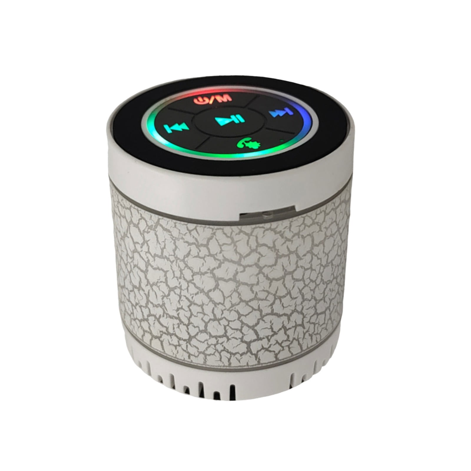 Beige Rgb Light Show Portable Bluetooth Speaker Mini Wireless With Deep ...