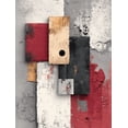 thumbnail image 1 of Beige Rust Black Contemporary Abstract Canvas Poster Home Wall Decor, 1 of 8