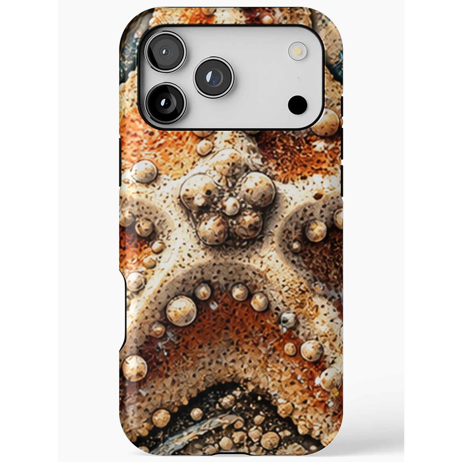 Beige, Rust Orange and Brown Crater Forms and Rounded Spheres Tough ...