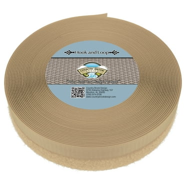 Country Brook Design® Beige Sew on Hook and Loop (1 inch, 50 yards)