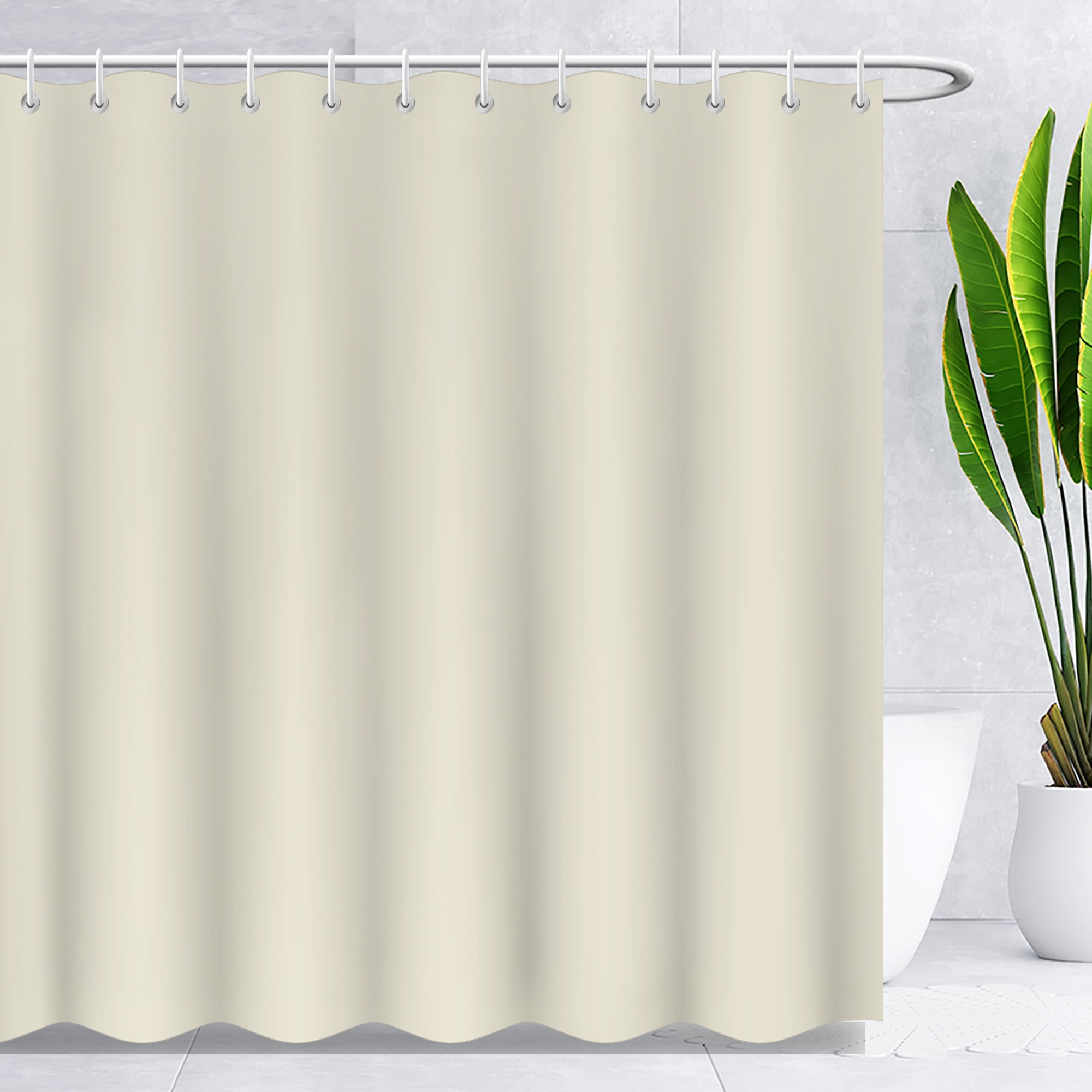 Beige Shower Curtain Modern Cloth Hotel Decor Shower Curtains with ...
