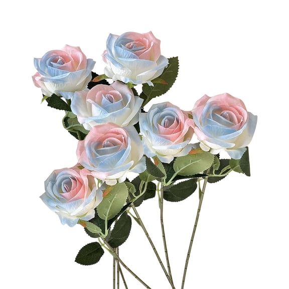 Beige Silk Artificial Roses Realistic Faux Flowers For Wedding Home Wall Floral Arrangement Bouquet