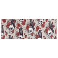 thumbnail image 1 of Beige Skull Crow Flower Pattern Kitchen Rug Mat,Kitchen Runner Rugs Non Skid Washable,Decorative Kitchen Floor Mats for Kitchen,Sink,Laundry,17"X47", 1 of 5