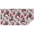 thumbnail image 1 of Beige Skull Crow Flower Pattern Rectangle Tablecloth 60"x120",Waterproof Polyester Rectangle Table Cloth, Wipeable Spillproof Polyester Tablecloth for Dining, Camping, Indoor and Outdoor, 1 of 6