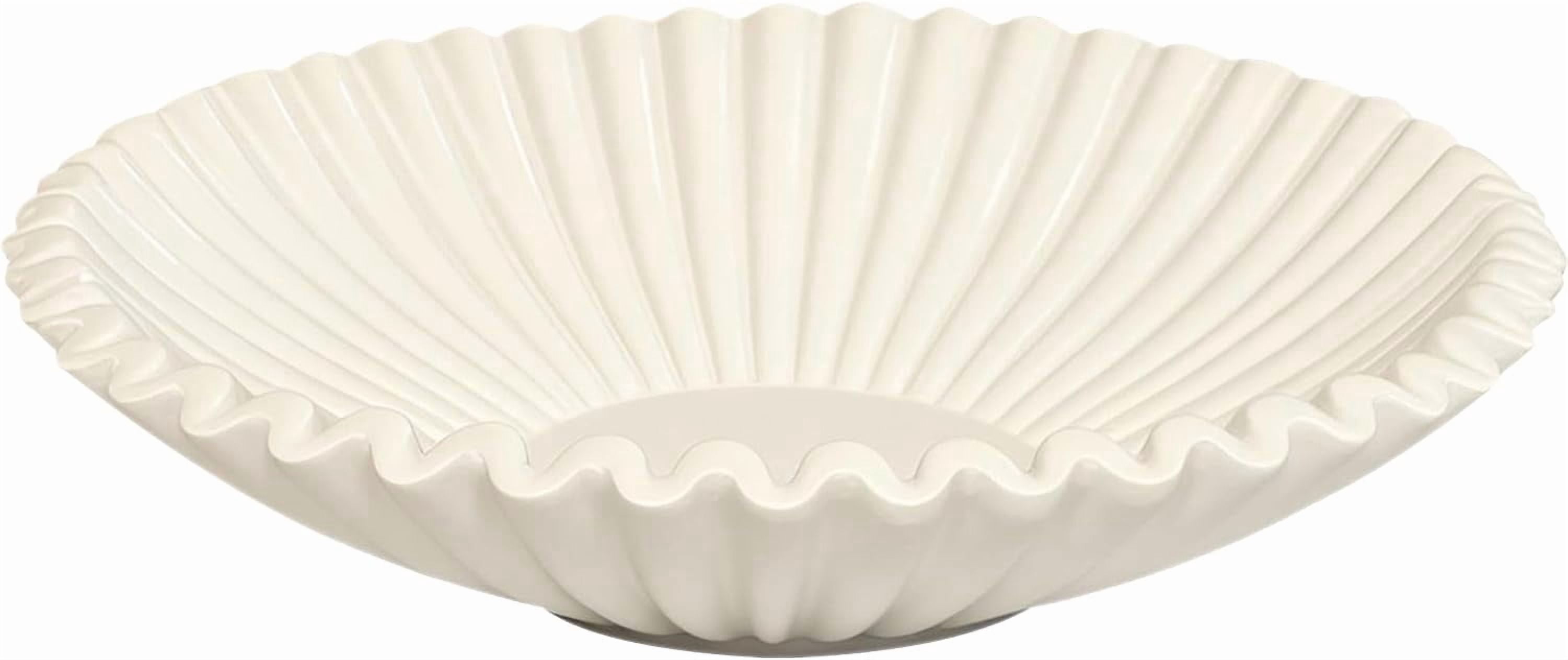 Beige Small Shell Bowl for Home Decor, Handmade Resin Purse and Key ...