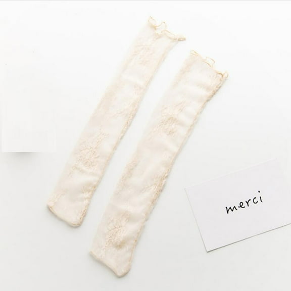 Beige Socks Fashion Women Mesh Ladies Breathability Lace Thin Socks Women's Stockings