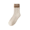 thumbnail image 1 of Beige Socks for Women Warm & Cozy for Women Stocking Stuufers Fuzzy Plush Sleeping Slipper Socks Soft Warm Fabric, 1 of 6