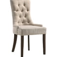 thumbnail image 1 of Beige Solid Pattern Tufted Back Parson Chairs (Set of 2) / Blend Well in Dining Room, 1 of 4