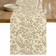 thumbnail image 1 of Beige Spring Floral Table Runner - 70 Inch Long Farmhouse Flowers Elegant Pastoral Cotton and Linen Blended Dress Scarves Farmhouse Table Runner for Kitchen Dining, Coffee Table, 13" x 70", 1 of 8