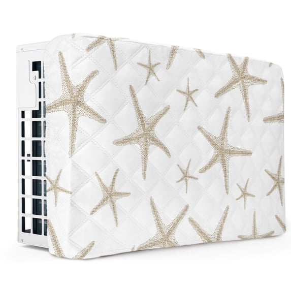 Beige Starfish Coastal Indoor Air Conditioner Covers, Double Insulation ...