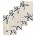 thumbnail image 1 of Beige Starfish Coastal Kitchen Dish Towels for Drying Dishes Set of 4, Seaside Nautical Summer Rustic Waffle Weave Microfiber Hand Tea Bathroom Towels Quick Dry & Absorbent Towel 15.7x23.6, 1 of 7