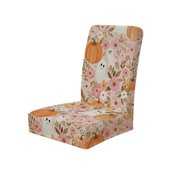 Beige Stretch Chair Cover Elastic Polyester Fabric With 3D Design Universal Fit For Dining Office Leisure Chairs 20X25X21In Machine Washable Wrinkle Resistant Seat Protector Easy Install R