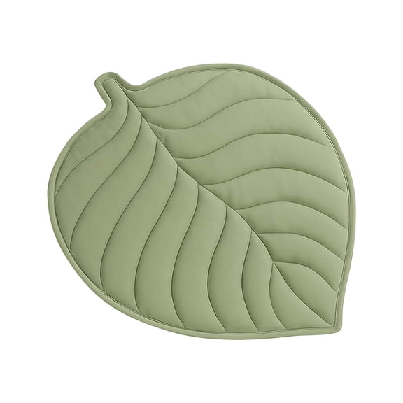 Beige Summer Pet Cooling Pad Leaf Shaped Ice Mat For Cats And Dogs Washable Anti Slip Floor Mat