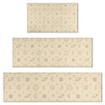 thumbnail image 1 of Beige Sun Moon Planet Star Pattern Kitchen Rugs Sets Of 3,Kitchen Runner Rugs Non Skid Washable,Decorative Kitchen Floor Mats for Kitchen,Sink,Laundry,17"x30"+ 17"x47" + 17"x59", 1 of 6