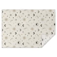 thumbnail image 1 of Beige Sun Moon Star Comet Pattern Rectangle Tablecloth 60"x84",Waterproof Polyester Rectangle Table Cloth, Wipeable Spillproof Polyester Tablecloth for Dining, Camping, Indoor and Outdoor, 1 of 5