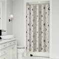 thumbnail image 1 of Beige Sun Moon Star Comet Pattern Shower Curtain 36"x72" ,Bathroom Decorative Shower Curtains Set with 12 Hooks,Modern Waterproof Washable Shower Curtain, 1 of 6