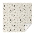 thumbnail image 1 of Beige Sun Moon Star Comet Pattern Square Tablecloth,Waterproof Square Table Cover,Wipeable Spillproof Washable Table Cover for Home Kitchen Party Decor 60"x60"(152x152cm), 1 of 6