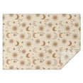 thumbnail image 1 of Beige Sun Moon Star Constellation Pattern Rectangle Tablecloth 60"x84",Waterproof Polyester Rectangle Table Cloth, Wipeable Spillproof Polyester Tablecloth for Dining, Camping, Indoor and Outdoor, 1 of 5