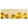 thumbnail image 1 of Beige Sunflower Handwriting Pattern Kitchen Rug Mat,Kitchen Runner Rugs Non Skid Washable,Decorative Kitchen Floor Mats for Kitchen,Sink,Laundry,17"X47", 1 of 5