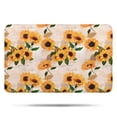 thumbnail image 1 of Beige Sunflower Letter Pattern Bathroom Rugs Mat,Non Slip Microfiber Bathroom Rug,Rubber Backing,Soft Bathroom Mats for Bathroom Floor,Tub and Shower,17x27in(43x68cm), 1 of 5