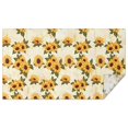 thumbnail image 1 of Beige Sunflower Pattern Rectangle Tablecloth 60"x102",Waterproof Polyester Rectangle Table Cloth, Wipeable Spillproof Polyester Tablecloth for Dining, Camping, Indoor and Outdoor, 1 of 6
