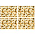 thumbnail image 1 of Beige Sunflower Pattern Summer Placemats Table Placemats Set Of 4-Linen Kitchen Washable Placemats Table Mats 11.8"x17.7" Non-Slip Heat Resistant, 1 of 6