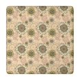 thumbnail image 1 of Beige Sunflower Small Flower Pattern Square Fitted Tablecloth with Elastic Edge,Square Table Cover,Washable Elastic Table Cover for Home Kitchen Party Decor 34"x34", 1 of 6