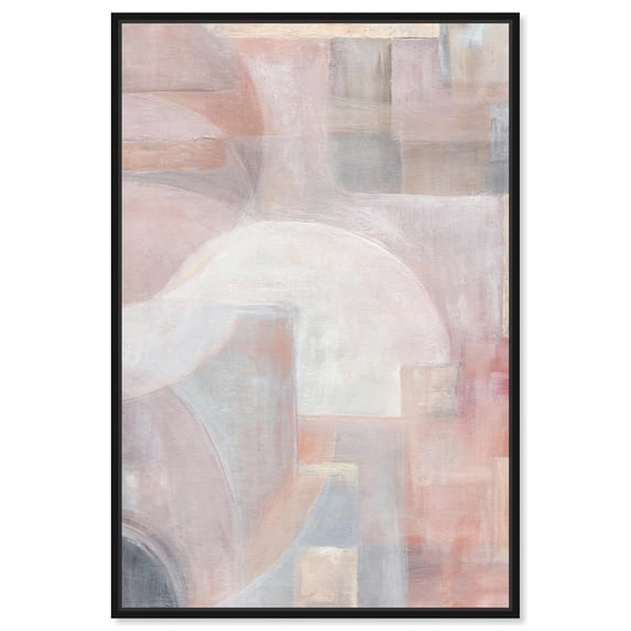 Beige Symphony II Canvas Print Boho Wall Decor by Art Remedy, Black Frame, 36 x 54