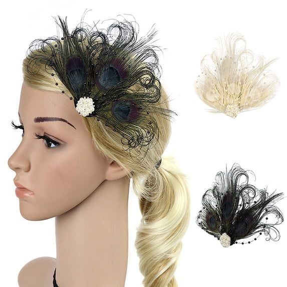 Beige Tea Party Hats for Women polyester Flower Mesh Ribbon Feathers with Pin and Clip Tea Party Wedding Headwear for Women One Size