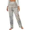 thumbnail image 1 of Beige Textured Abstract Pattern Winter Female Pants Flannel High Waist Women Pants Lady Warm Straight Leg Plush Trousers, 1 of 7