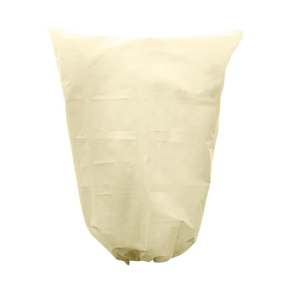 Beige Thick Cold Cover Plant Protection Winter Frost Proof Freezing Rope Cover 31.5 X 39.4 Inch Non Woven Fabric Beige Color Garden Outdoor Plant Shield