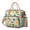 thumbnail image 1 of Beige Toned Dinosaur and Palm Tree Pattern Womens Lunch Box for Work,Insulated Large Lunch Bag for Tween and Teen,Loncheras Para Mujer,Leakproof Adult Lunch Bag for Work,Beach,Travel,Picnic,Camping, 1 of 7