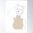thumbnail image 1 of Beige Touch Poster Wall Art, Modern Wall Decor For Living Room Bedroom, 12x18 UNFRAMED, 1 of 3