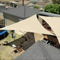 thumbnail image 1 of Beige Triangle Shade Sail - UV Block Outdoor Canopy, 1 of 6