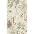 thumbnail image 1 of Beige Tropical Trees Metallic Wallpaper R8371, 1 of 5