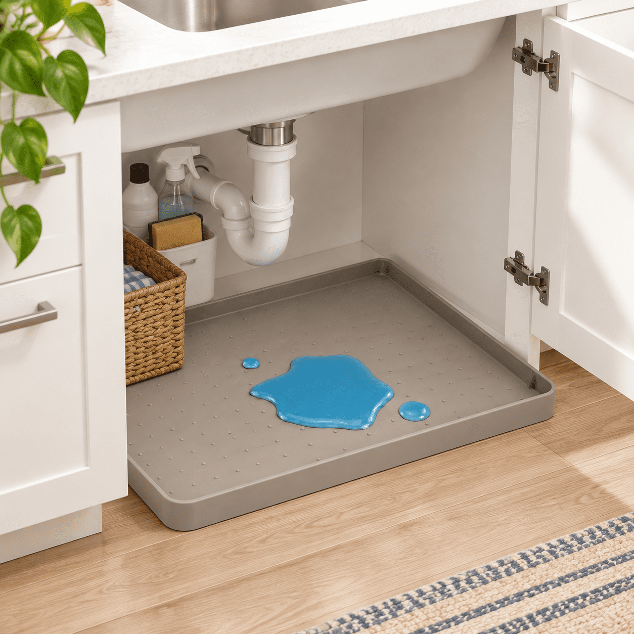Beige Under Sink Mat 19