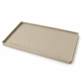 Beige Under Sink Mat 31'' x 22'' x 1'' Heavy Duty Waterproof Silicone ...