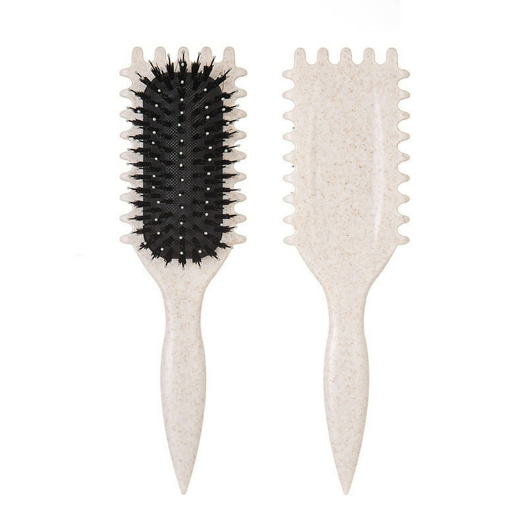 Beige Upgraded Curl Defining Brush Curly Hair Brush Styling Brush for Detangling Bounce Curl Comb Walmart